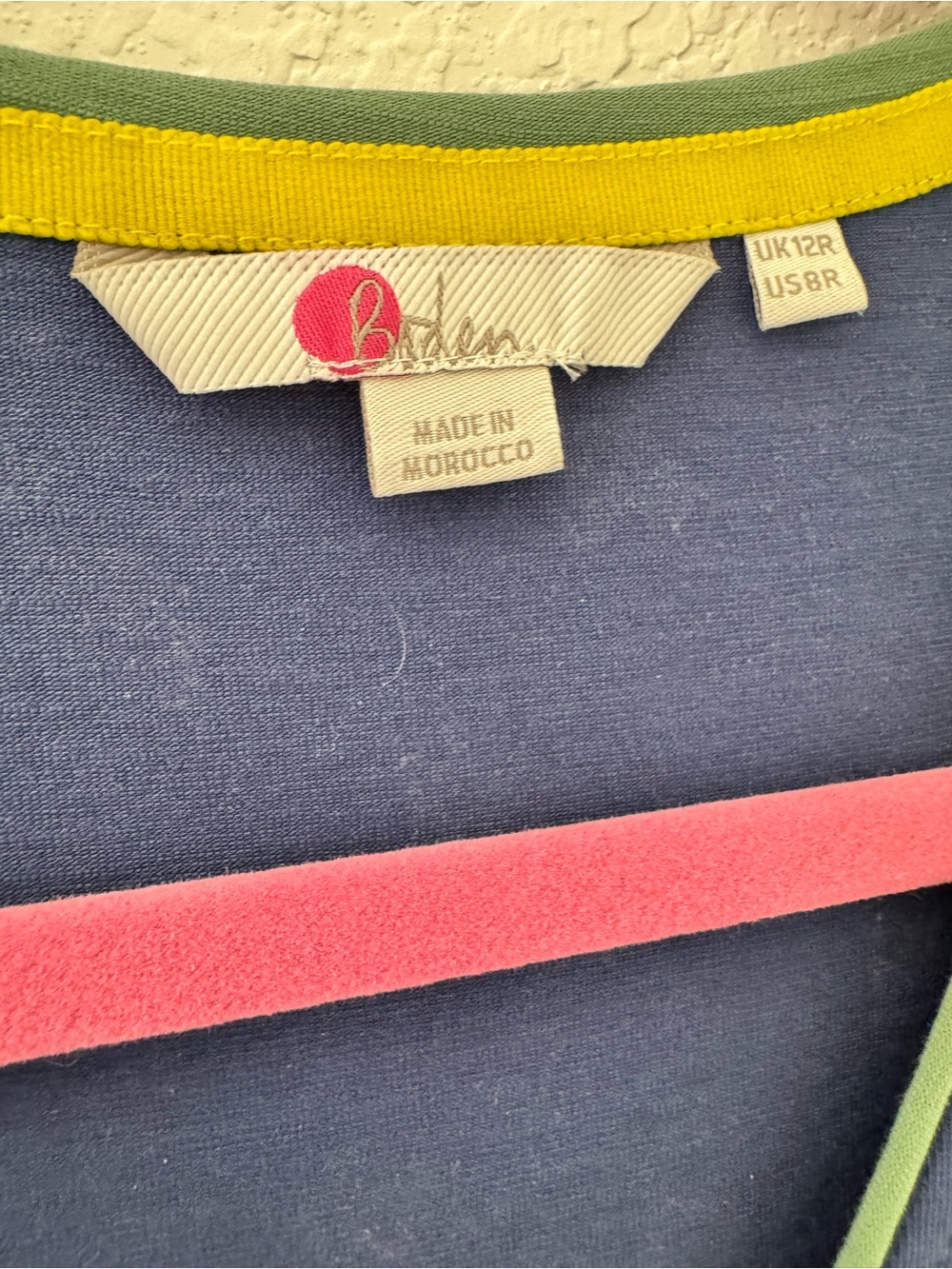 Boden Lola Lemon Print Blue Dress - Picture 5 of 12